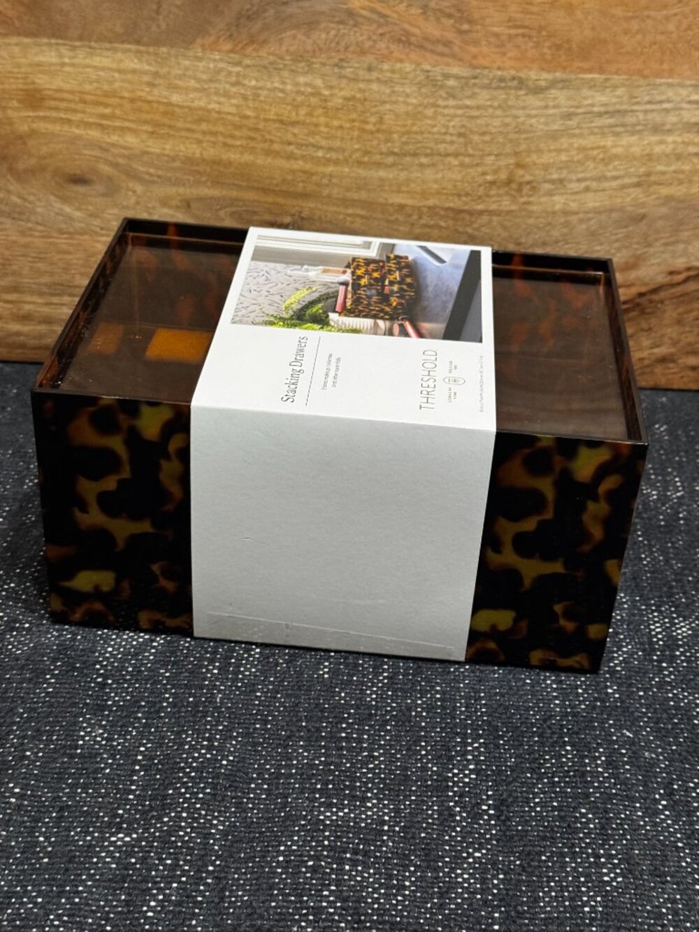 Threshold™ Multi-Function Stacking Drawers Beauty Organizer, Animal Print - Picture 6 of 16